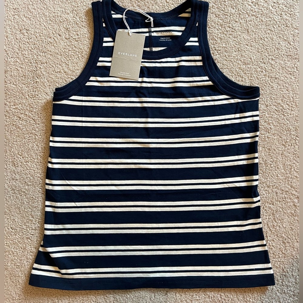 Everlane brand new organic cotton cutaway tank